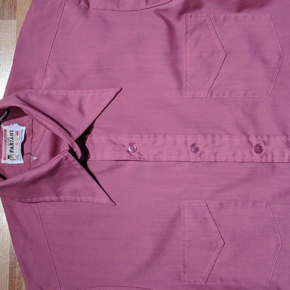 Vintage pink Pariani button front shirt sleeved shirt - Picture 3 of 8